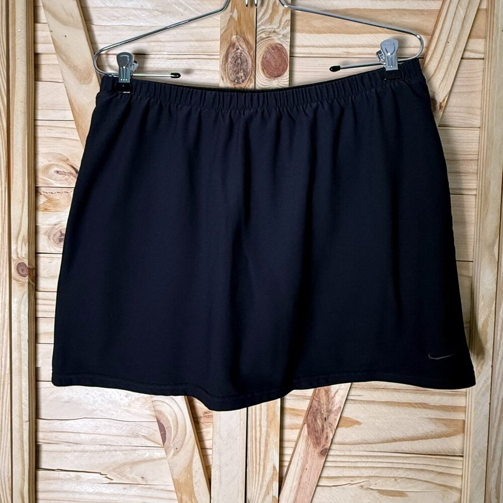 Large, Black, Nike, Skort